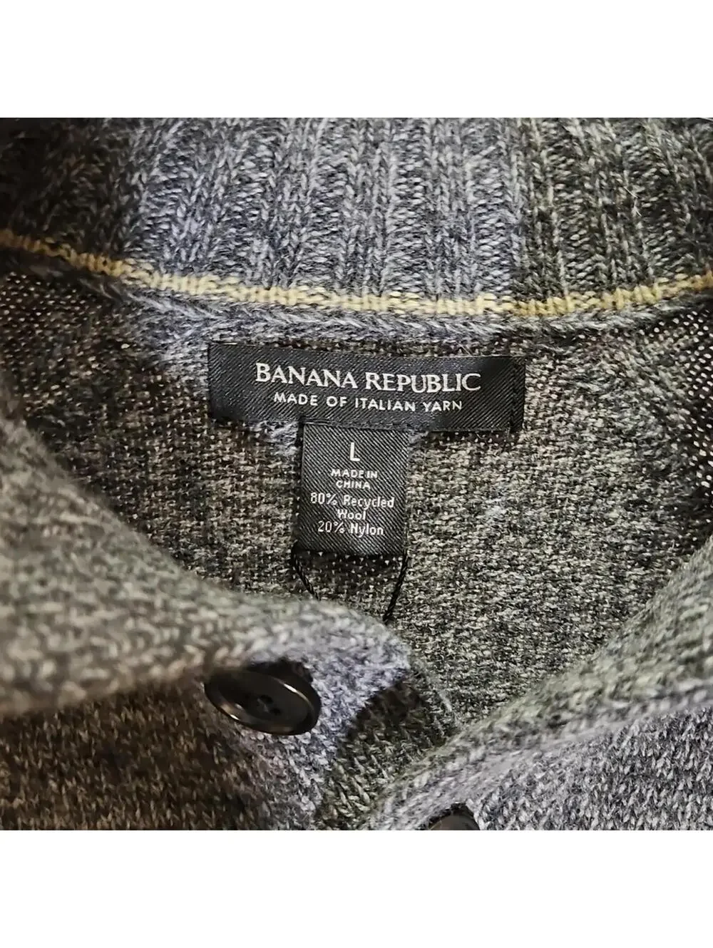 Banana Republic | Charcoal Knit Cardigan | L